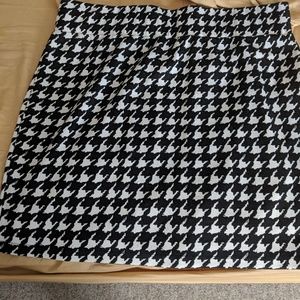 Black and white skirt